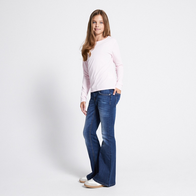 Basic long sleeve top "Fredrika star" Soft Pink